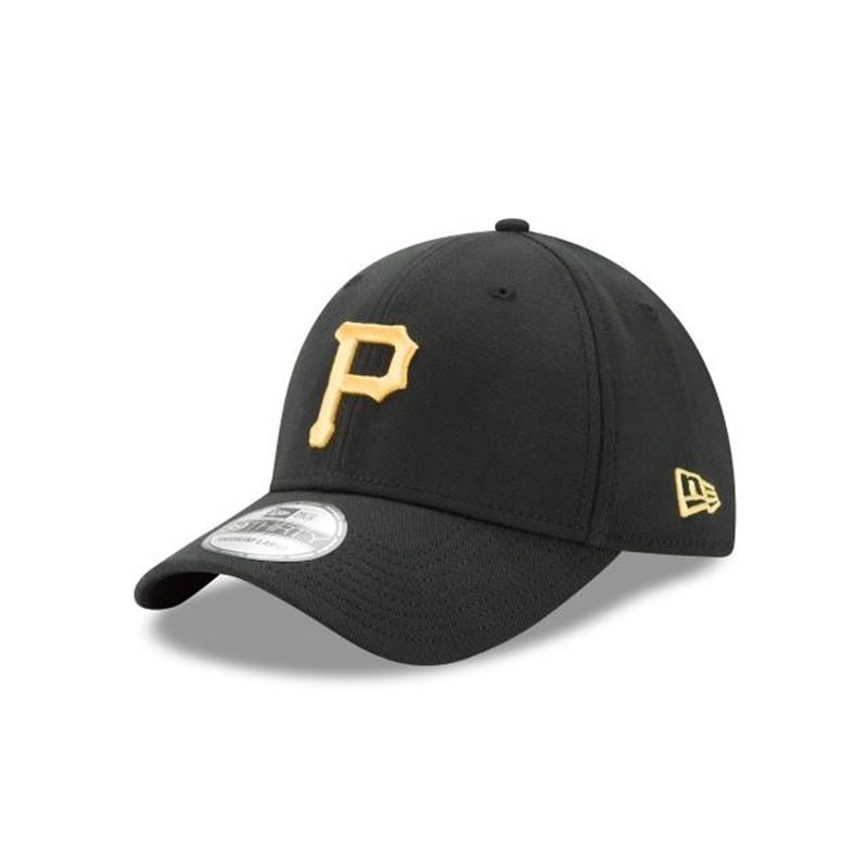 MLB Pittsburgh Pirates Team Classic 39Thirty Stretch Fit (RZI9836) - Black New Era Caps